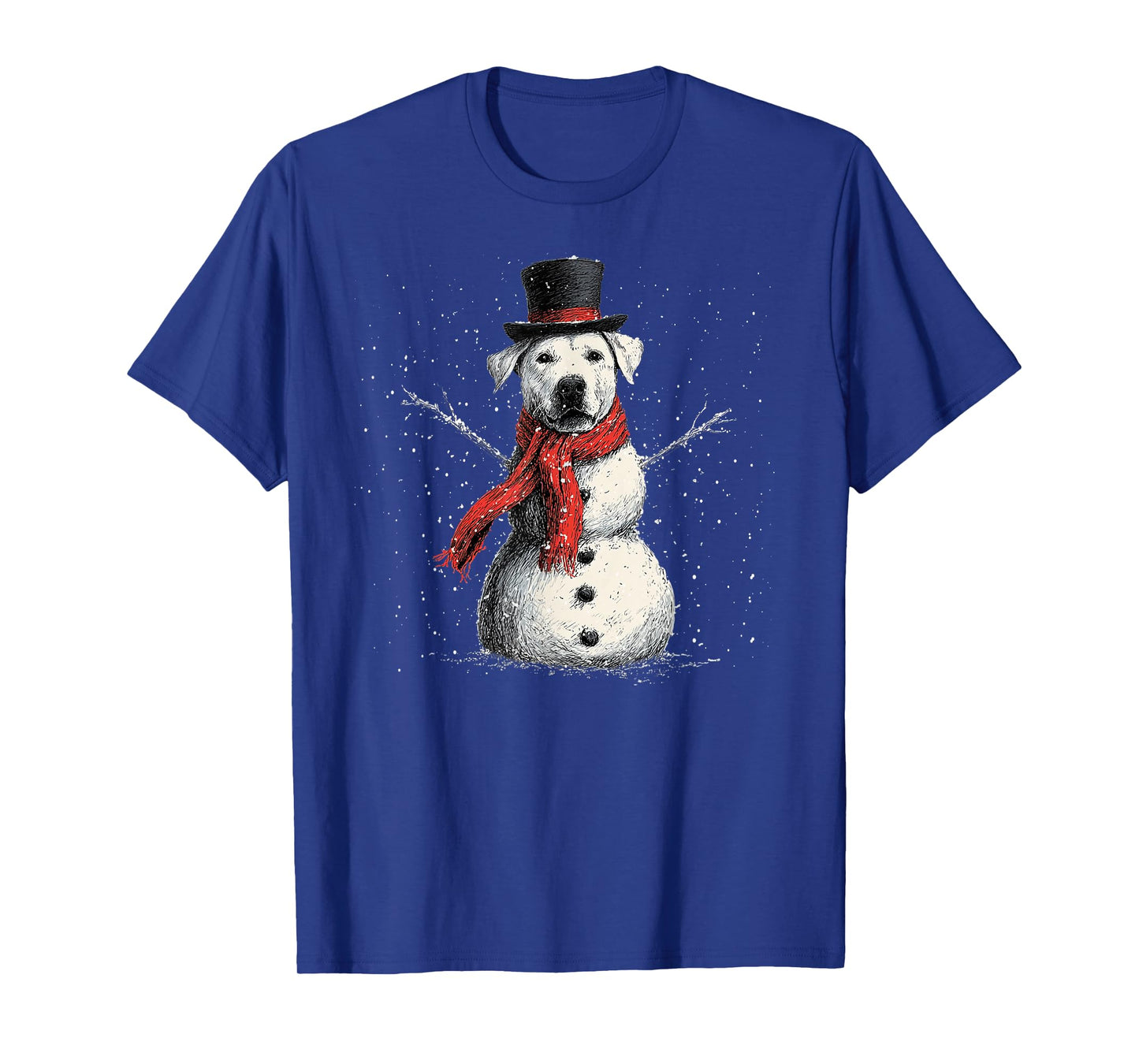 Funny Labrador Dog Christmas Snowman Xmas Pajama T-Shirt