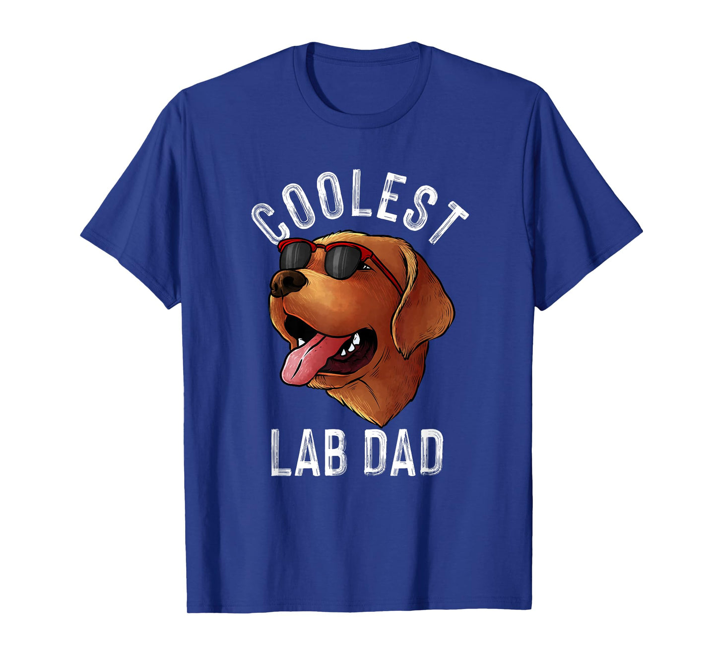 Funny Coolest Lab Dad Gift For Black Labrador Dog Lover Men T-Shirt