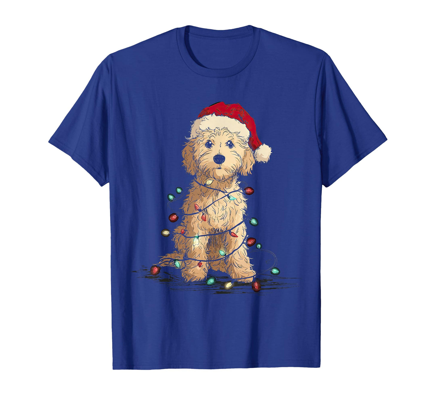 Funny Cockapoo Christmas Graphics Dog Lights Lover T-Shirt
