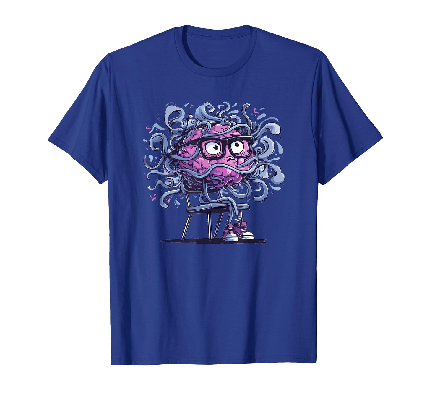 Amazing Brain in School with Chair for Boys and Girls T-Shirt