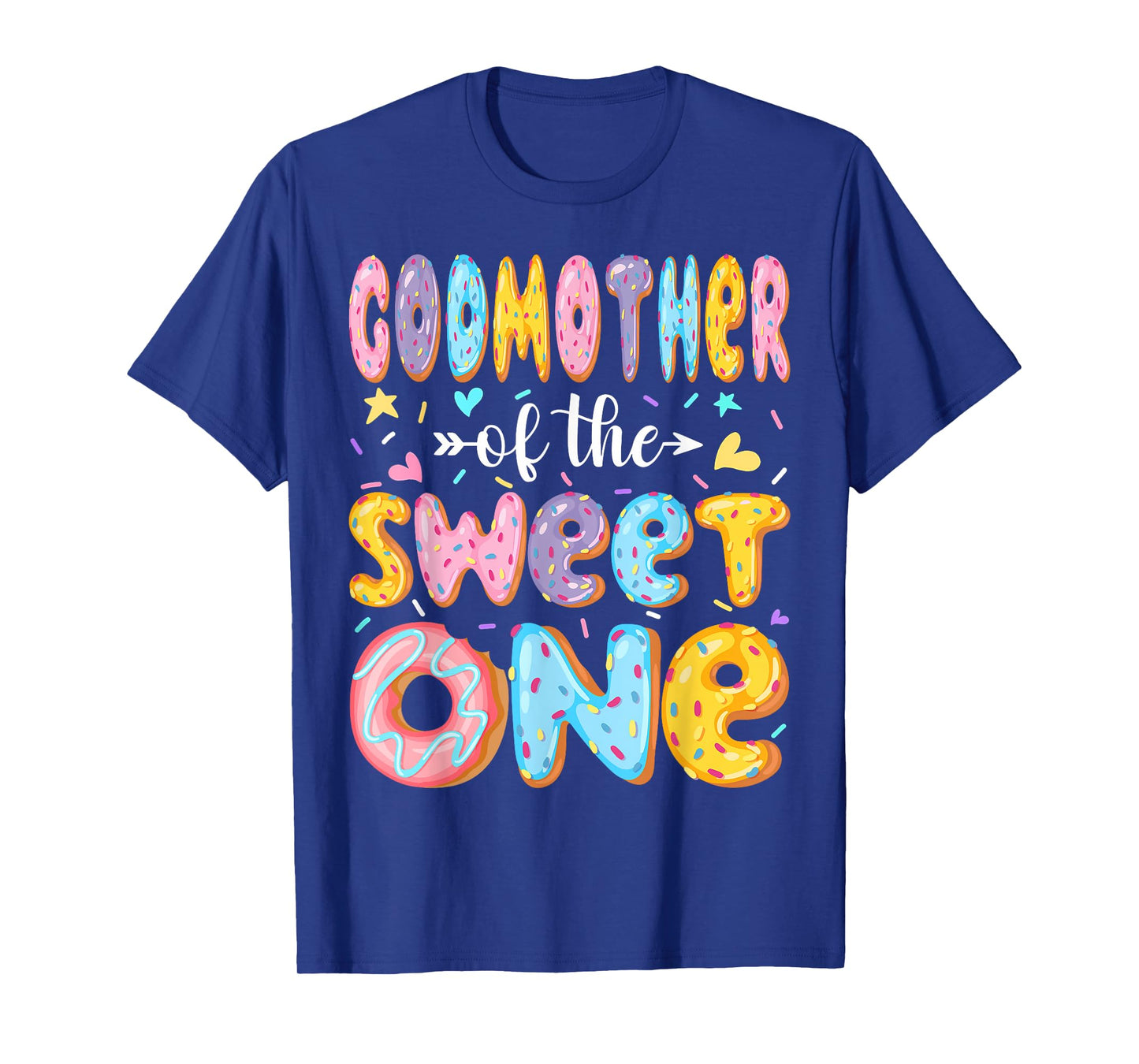 GodMother Of The Sweet One First Birthday Donut Matching T-Shirt