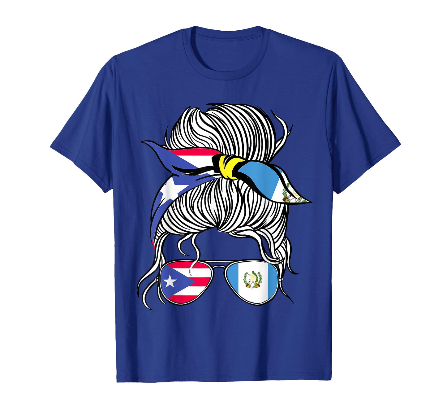 Puerto Rico Flag Guatemala Grown Women Girl Country T-Shirt