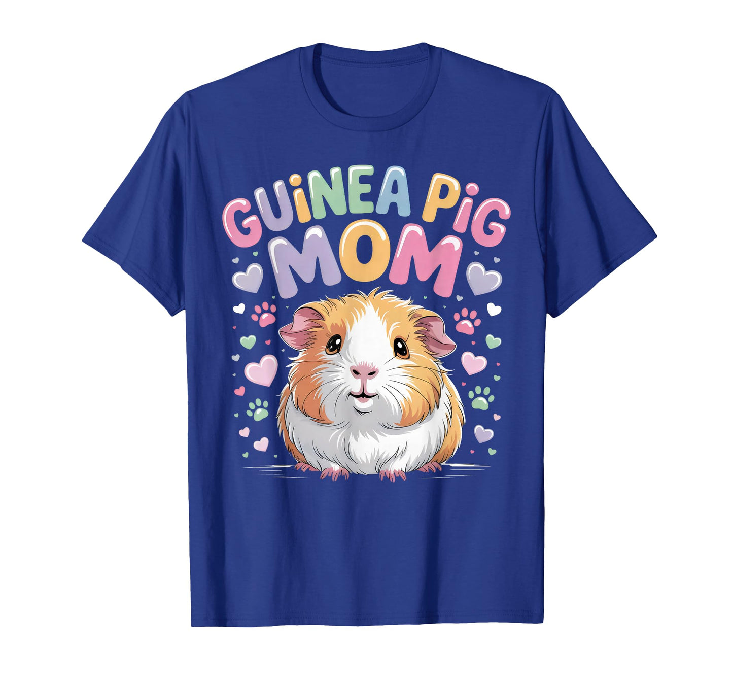 Guinea Pig Mom Cute Pet Lover Womens Animal Groovy Retro T-Shirt
