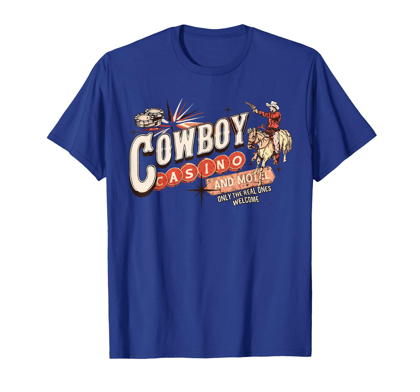 Vintage Cowboy Rodeo Horse Casino and Motel for Men Women T-Shirt