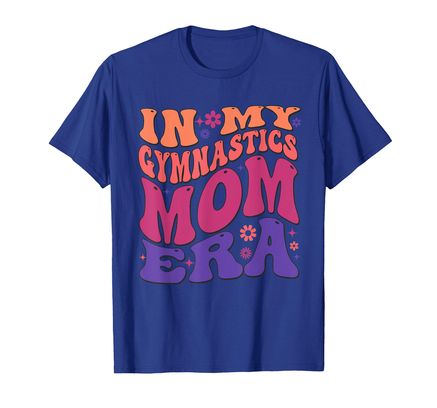 In My Gymnastics Mom Era Mama Cheer Retro Vintage Groovy T-Shirt
