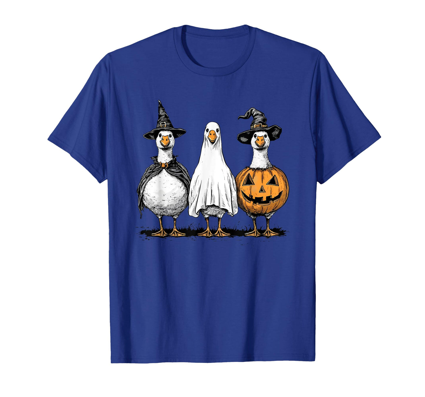 Boo Ghost Goose, Retro Halloween Goose T-Shirt