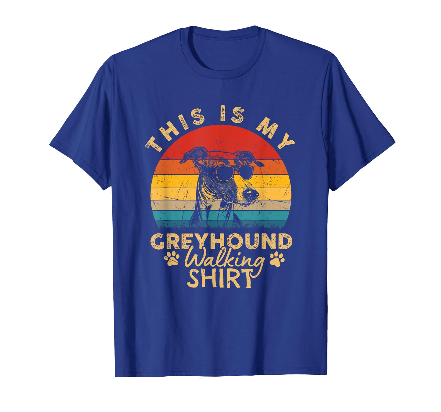 Greyhound Dog Lover This Is My Dog Walking Funny Dog Walker T-Shirt