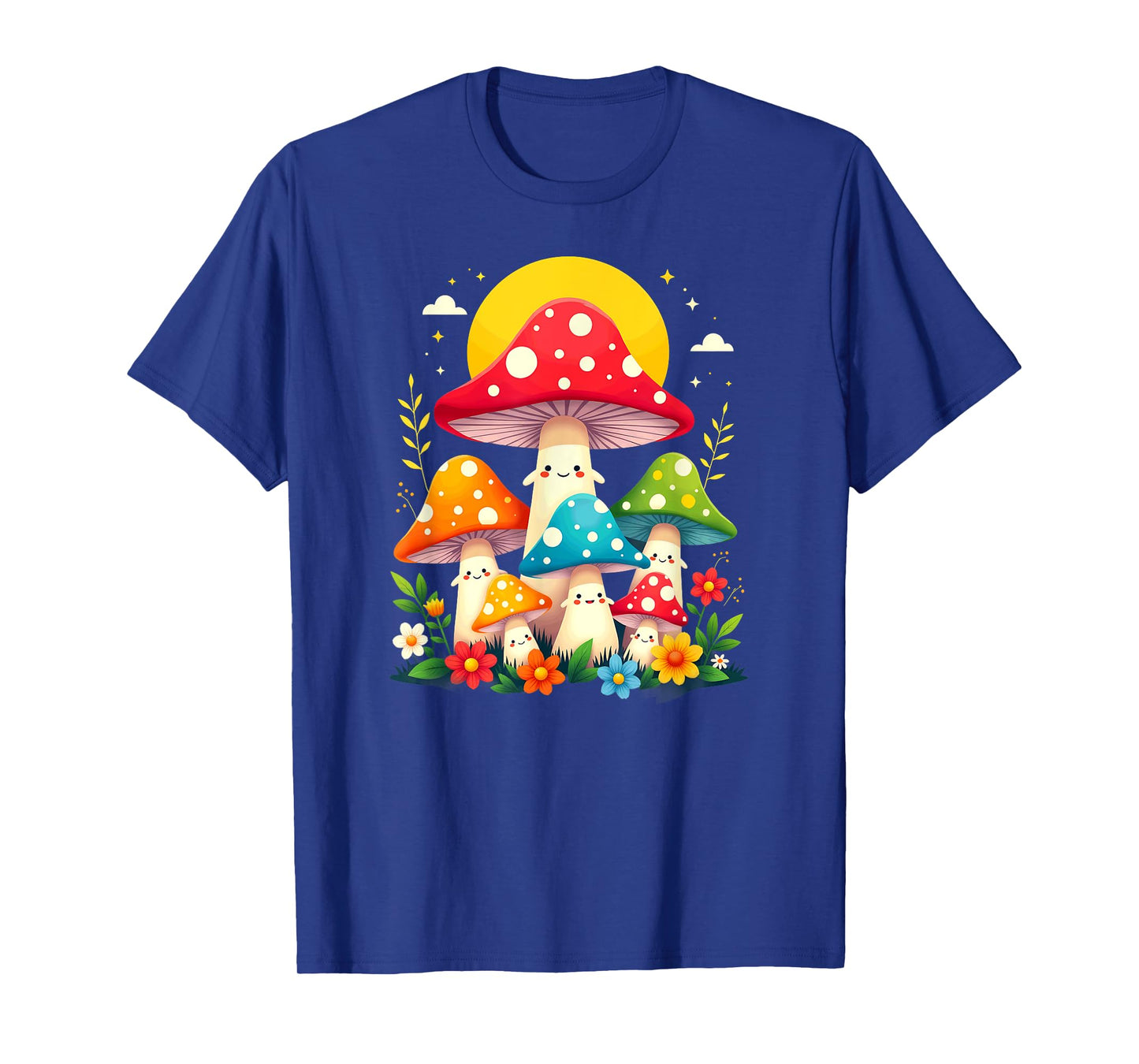 Floral Cute Mushroom Fungi Halloween Costume T-Shirt