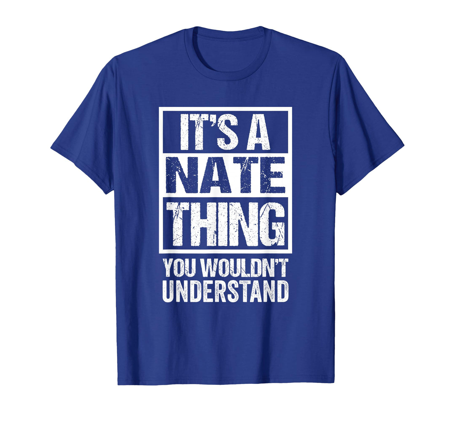 Funny Forename Gift Ideas Nate Nathan Nathaniel Unisex Black Small Modern Letter Print T-Shirt