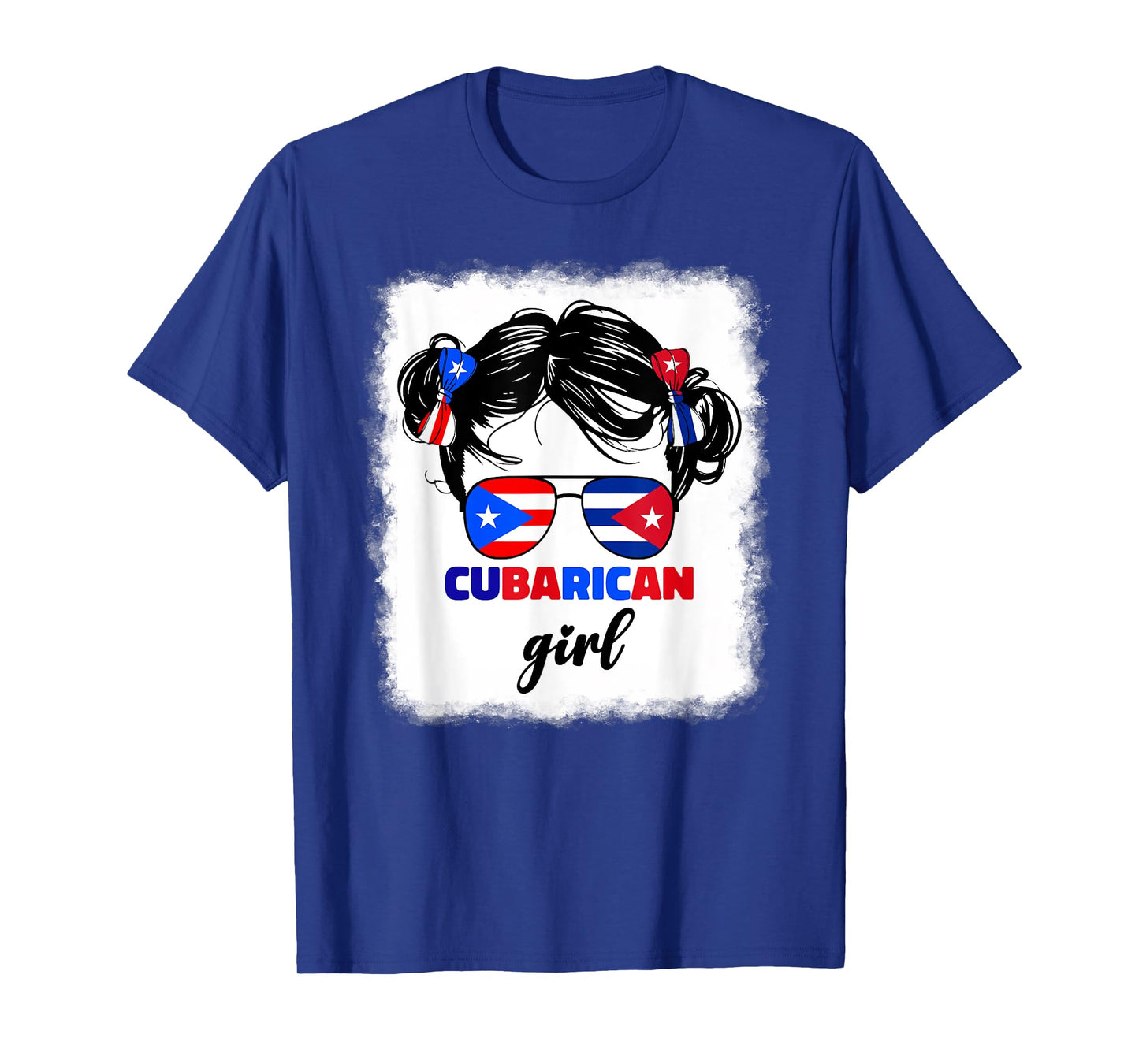 Half Cuban And Puerto Rican Rico Cuba Cubarican Kids Girl T-Shirt