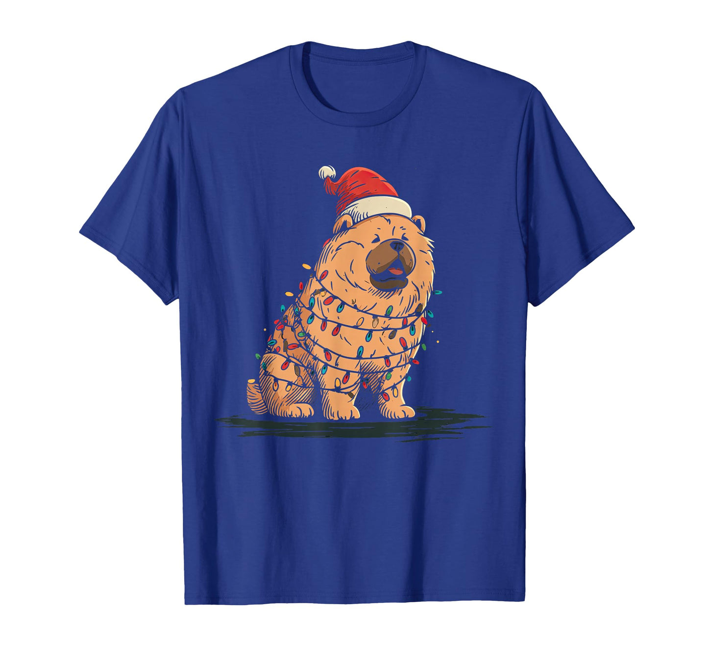 Funny Chow Chow Christmas Graphics Dog Lights Lover T-Shirt