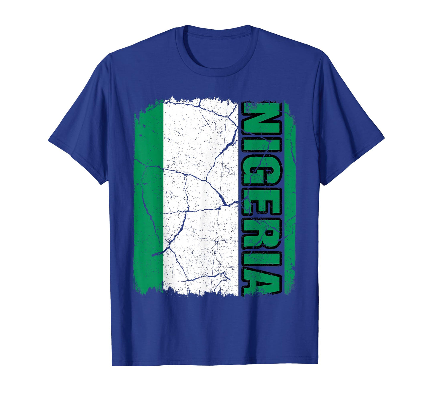 Vintage Nigerian Flag Nigeria Pride Roots Heritage Gift T-Shirt