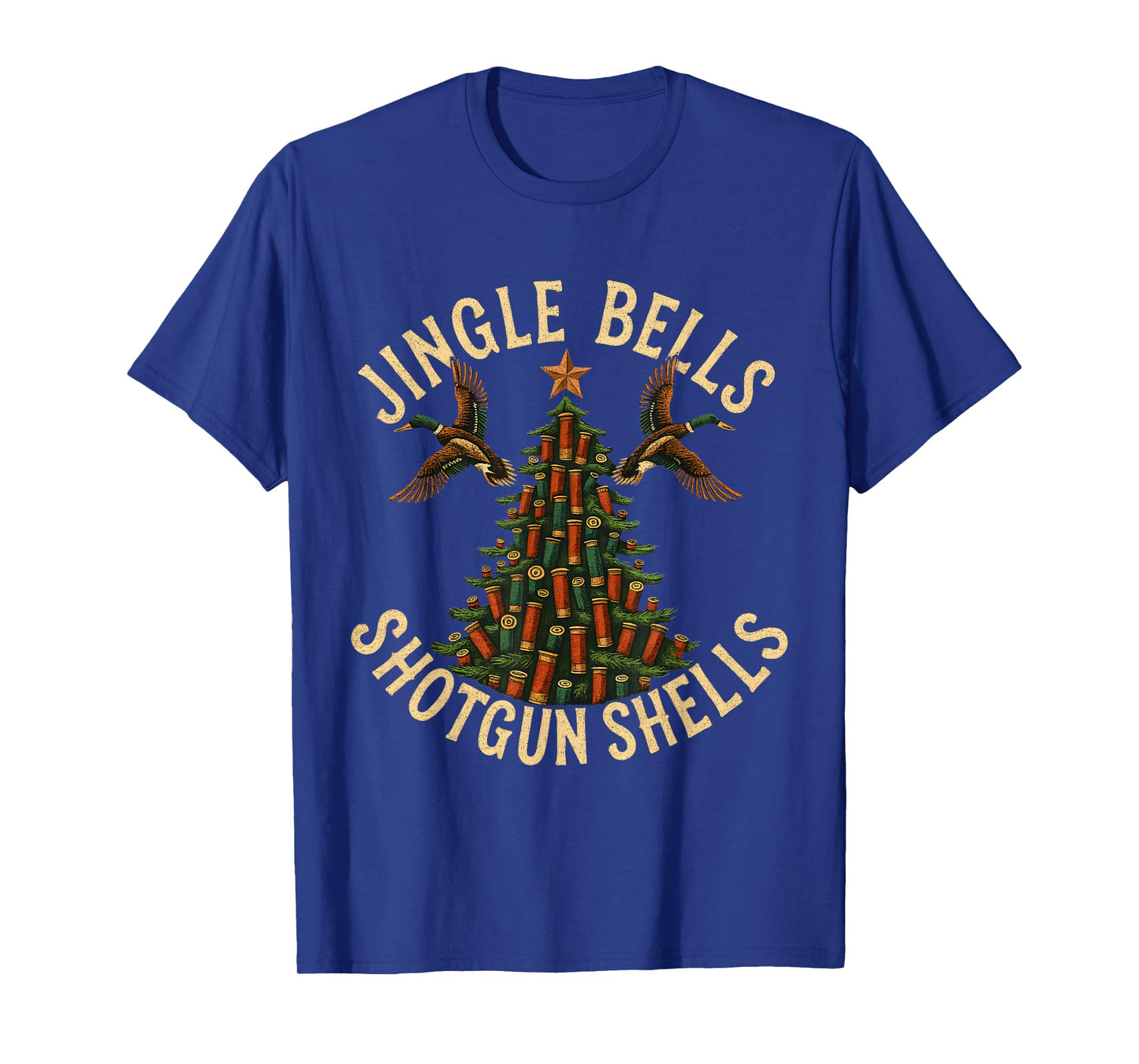 Jingle Bells Shotgun Shells Funny Hunting Christmas T-Shirt