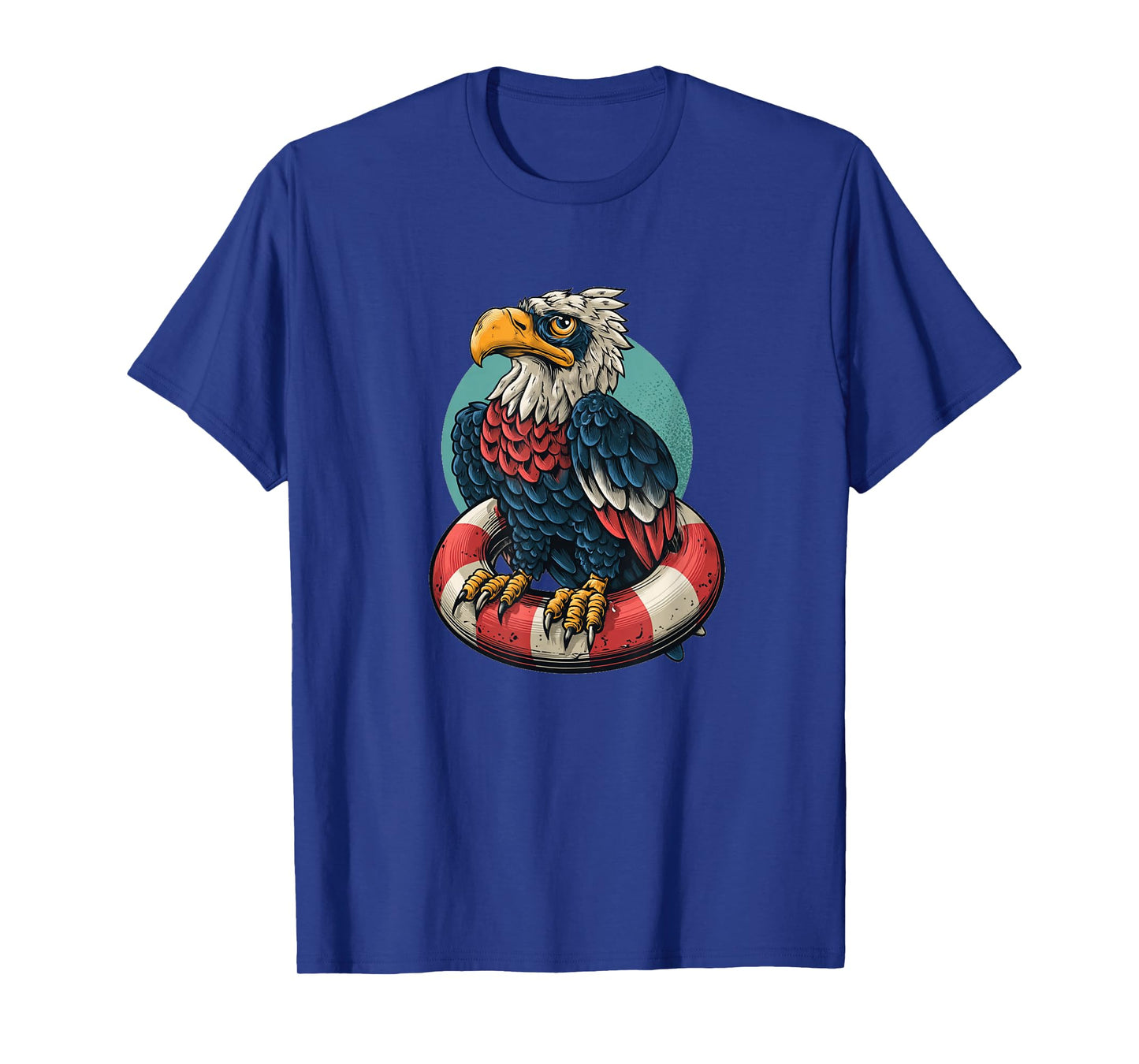 Funny Big Prey Bird with Pool Ring for Boys and Girls T-Shirt
