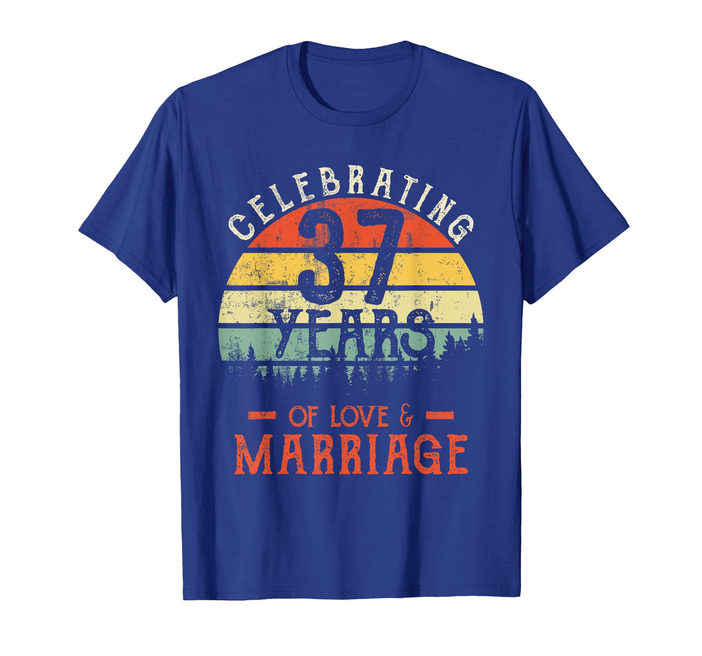 Legends Vintage 37 years marriage anniversary Crew His/Her T-Shirt