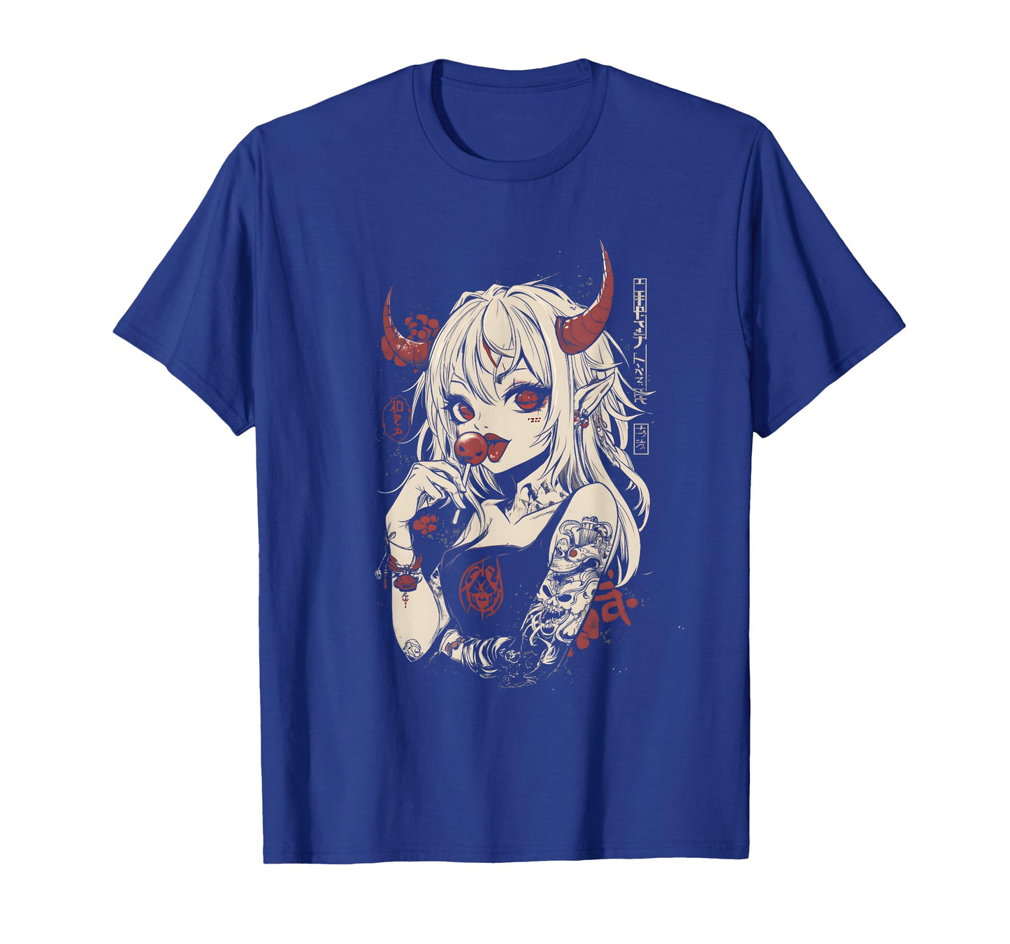 Goth Grunge Girl Waifu Demon Anime Horror Alt Aesthetic T-Shirt