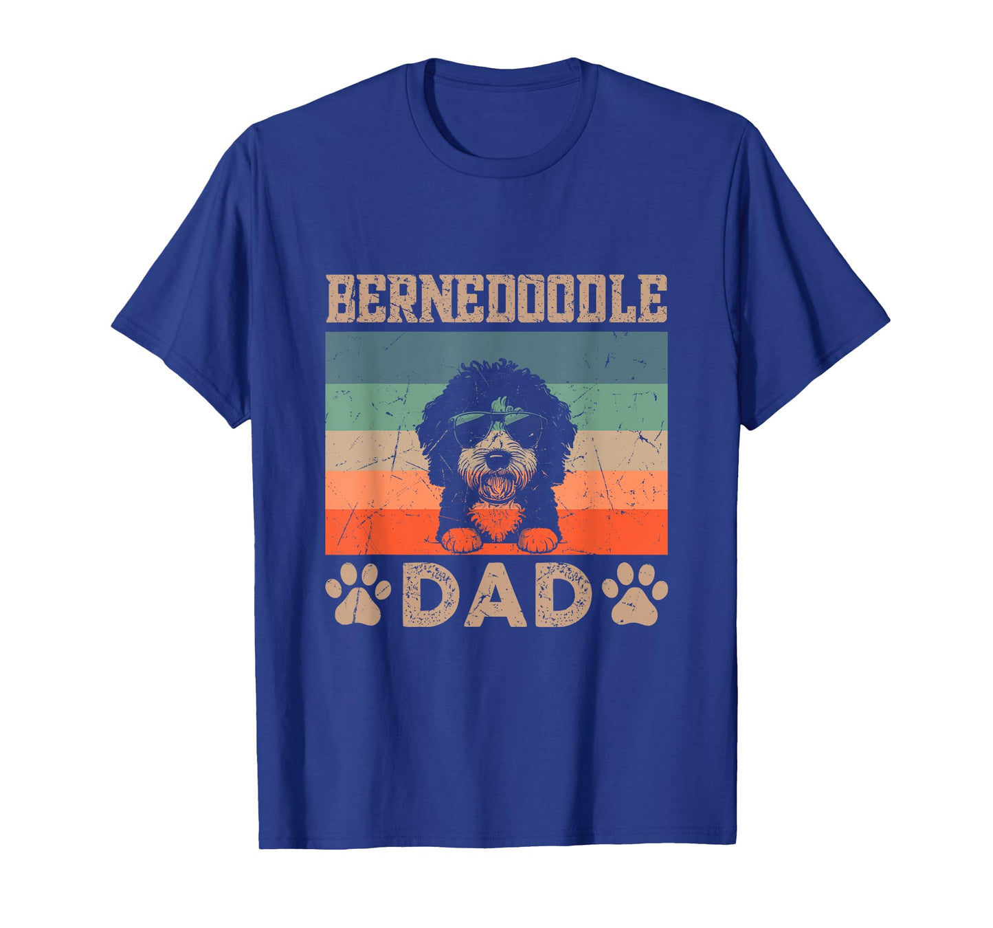 Vintage Bernedoodle Dad Gifts Funny Dog Dad Father's Day Men Women Girls Kids T-Shirt