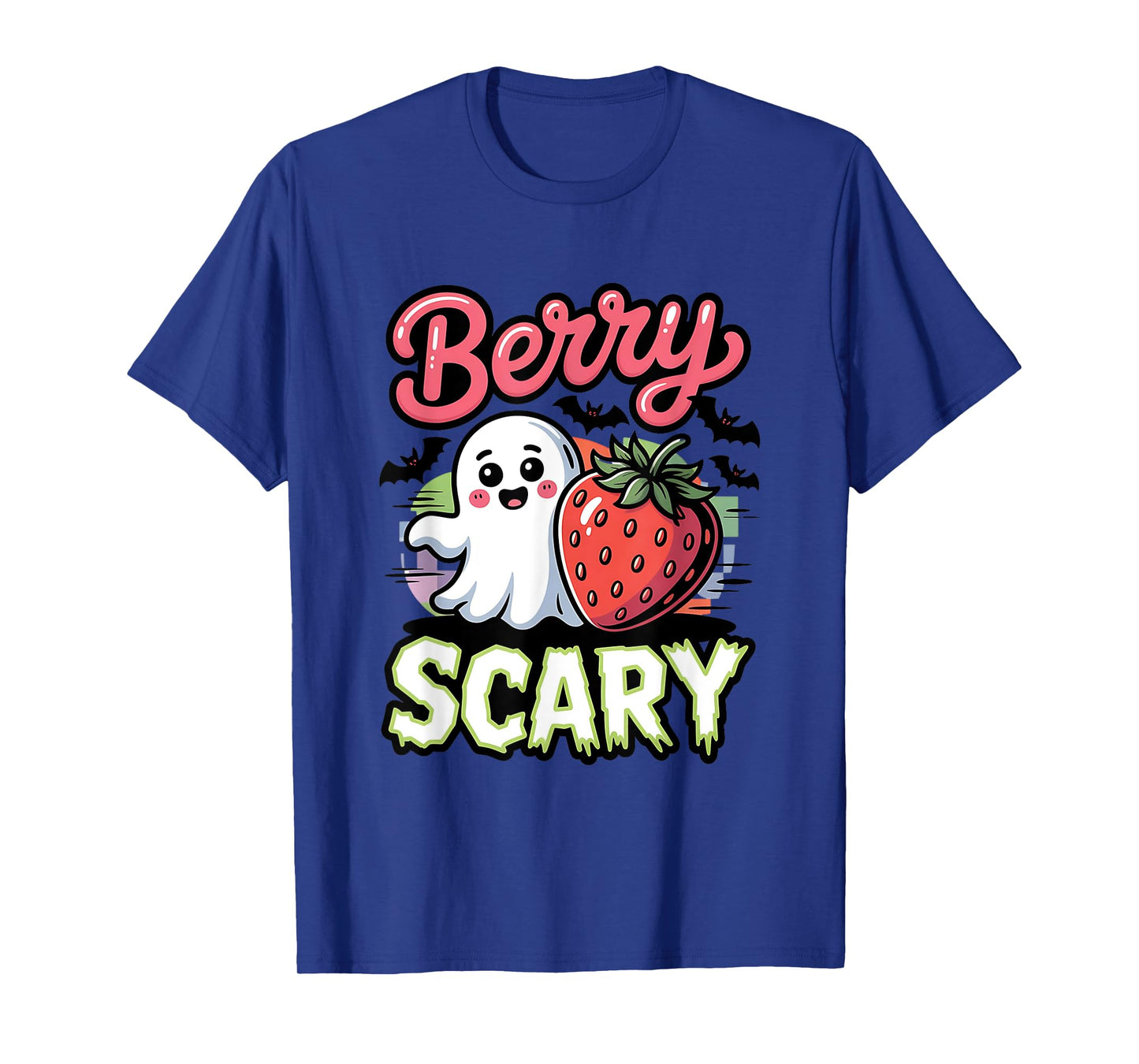Berry Scary Cute Kids Ghost Strawberry Halloween Costume T-Shirt