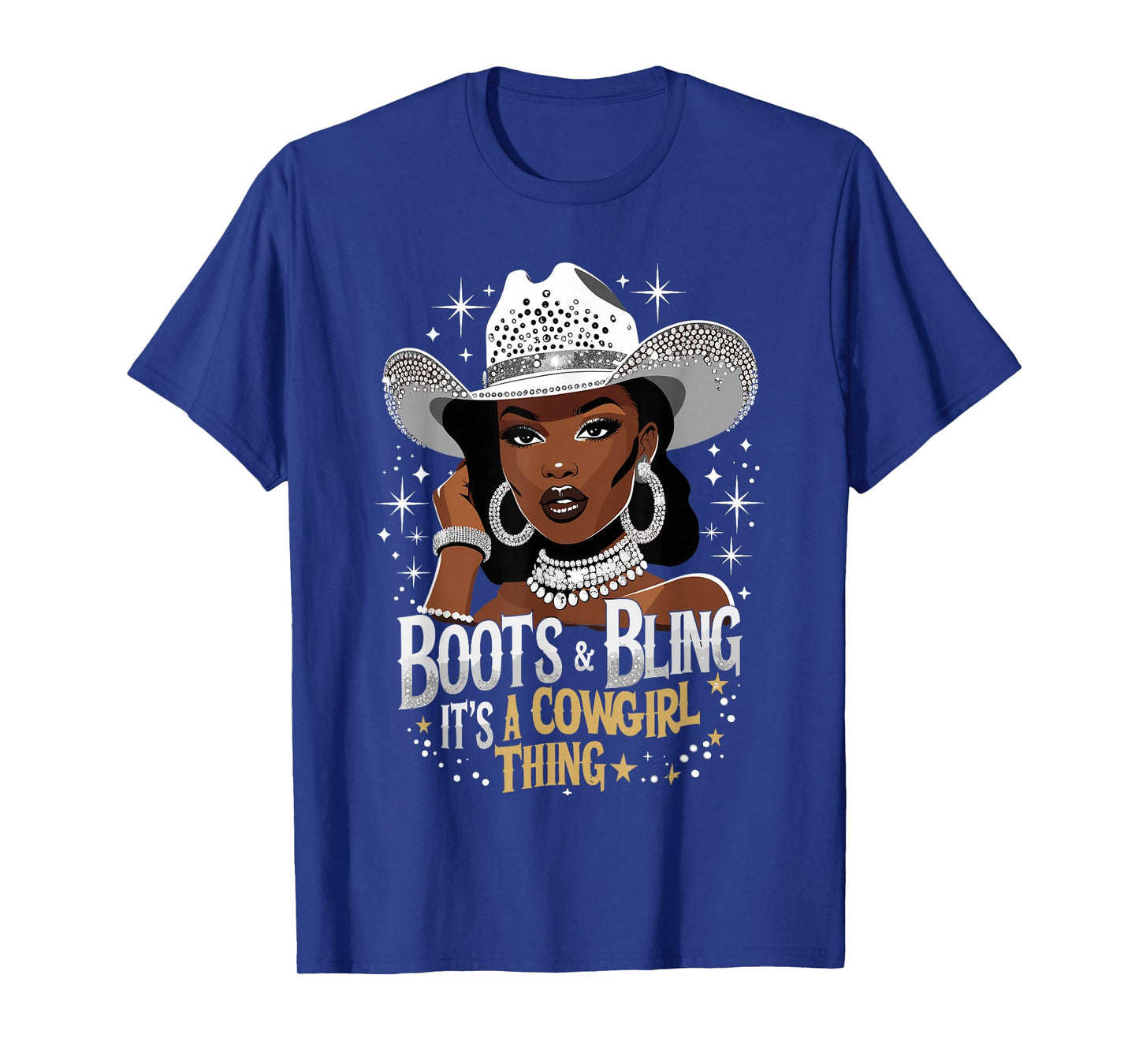 Boots and Bling It's Cowgirl Thing Western Country Melanin T-Shirt