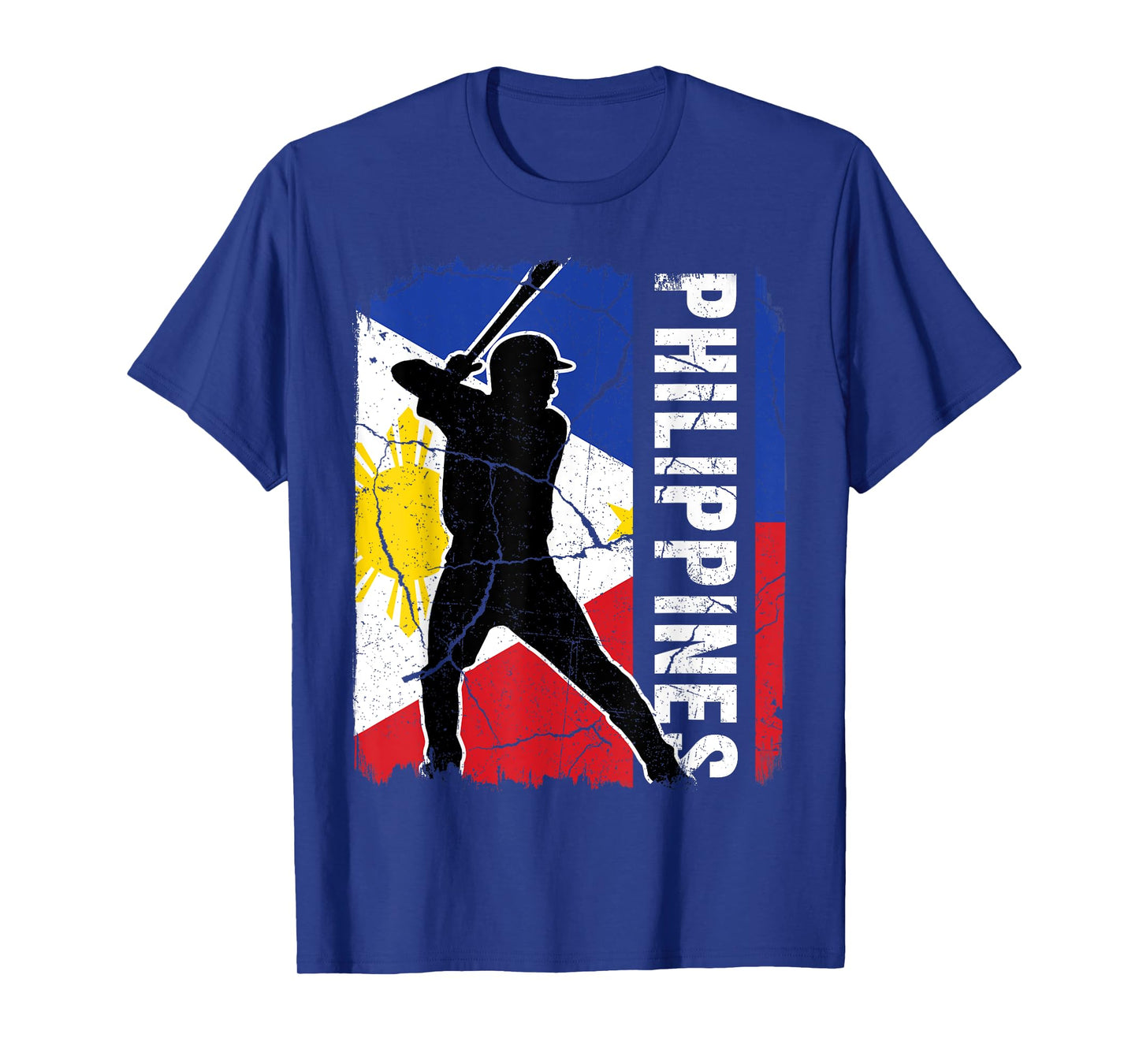 Filipino Baseball Player Philippines Flag Baseball Fans T-Shirt