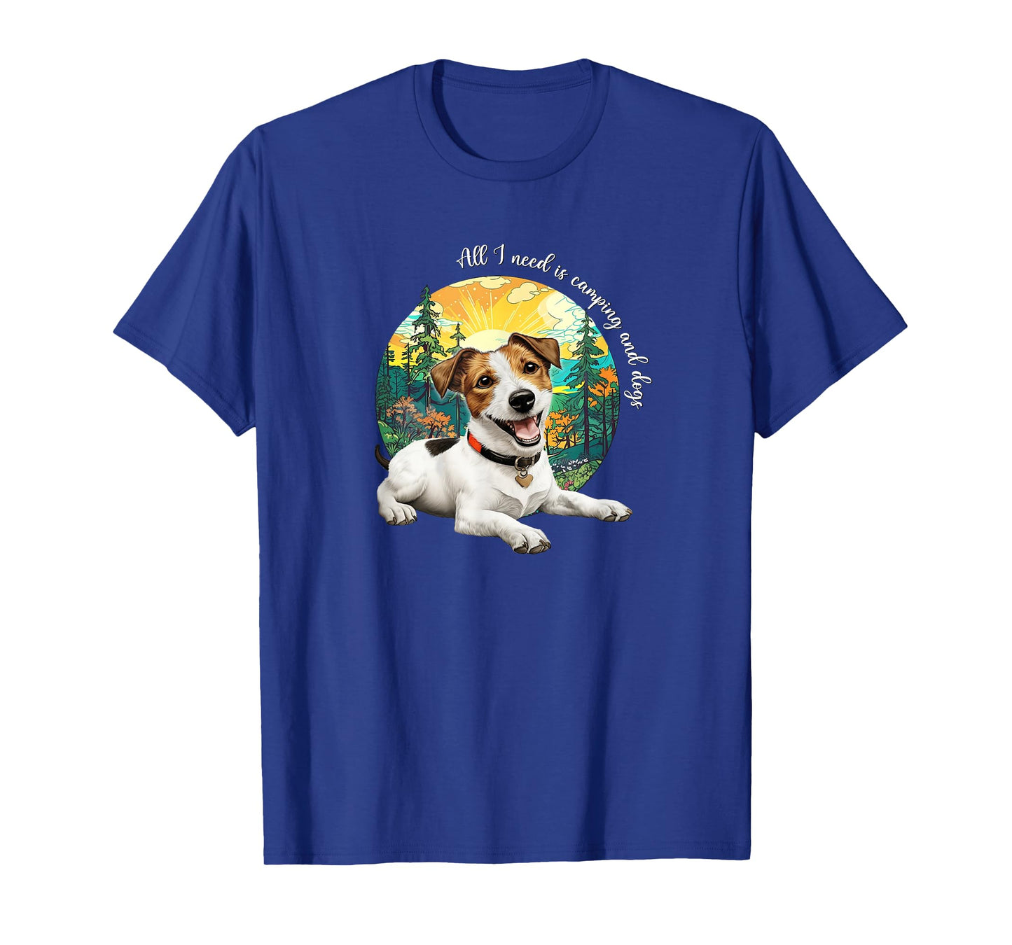 Mens Womens JRT Dog Lover Nature Camping Jack Russell Lover T-Shirt