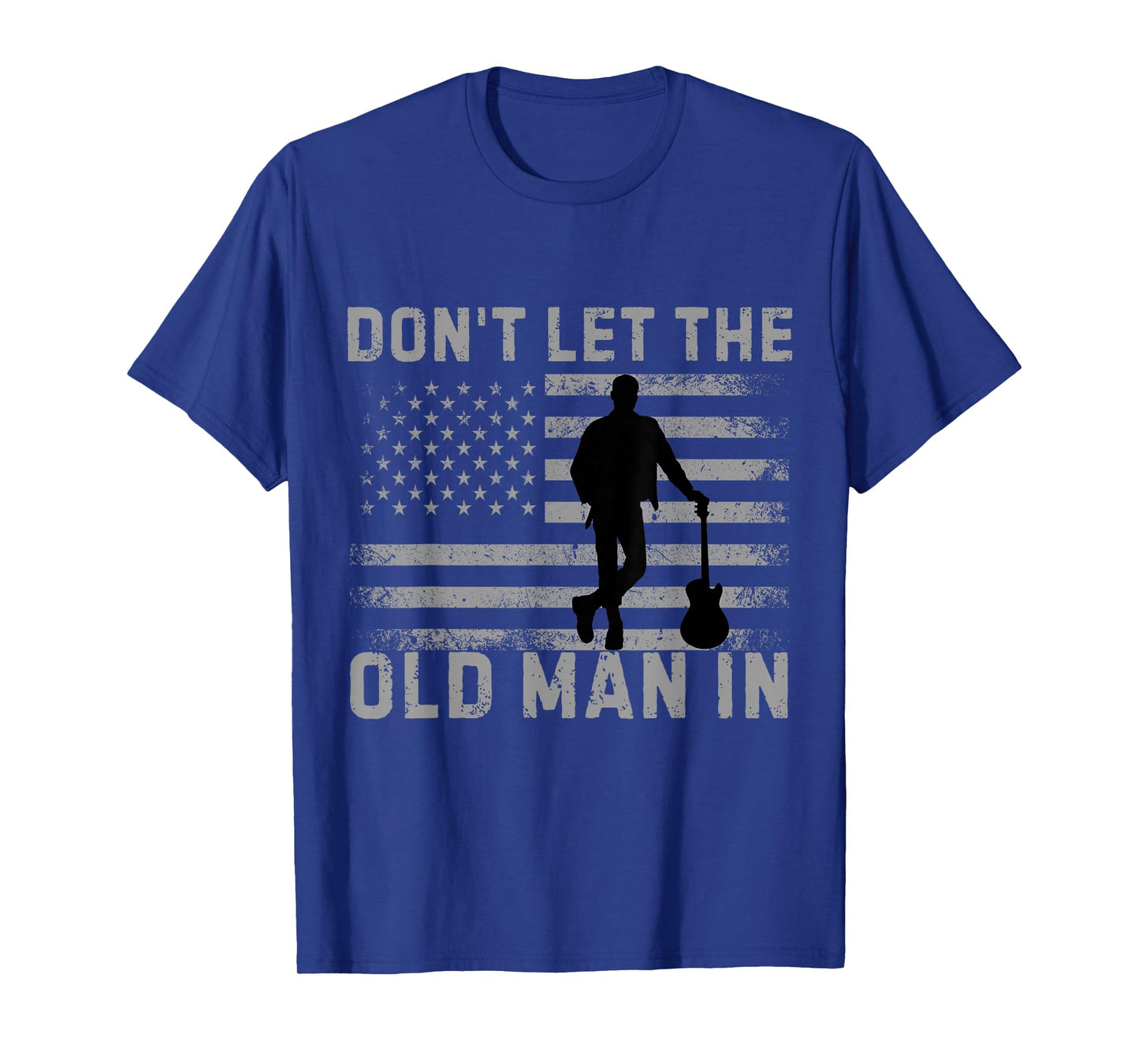 Don't Let The Old Man In Vintage American Flag T-Shirt