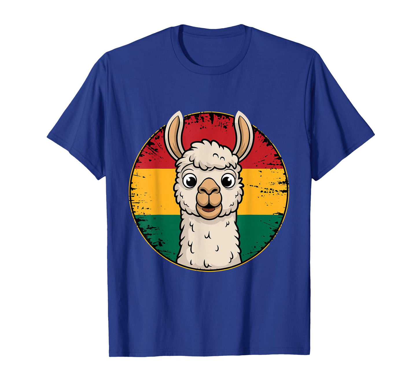 Alpaca Llama Bolivian Flag Bolivia Roots Bolivia T-Shirt