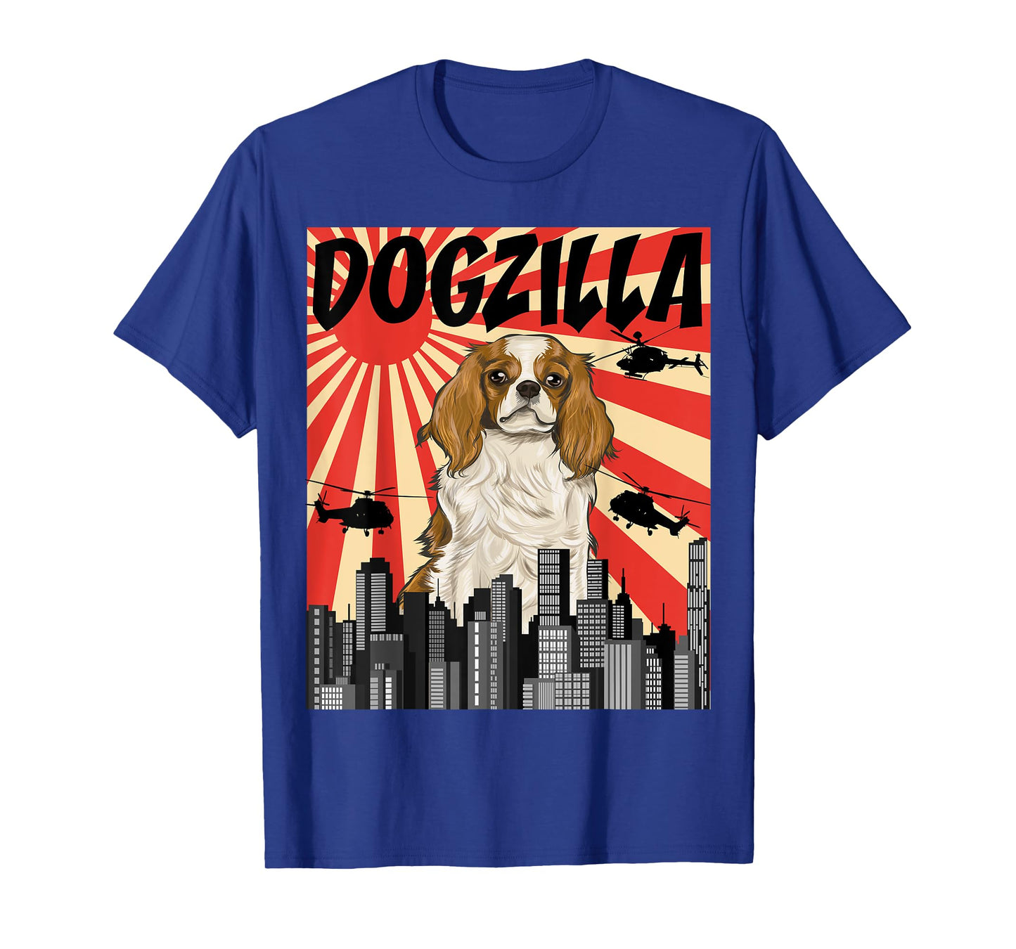 Funny Japanese Dogzilla Cavalier King Charles Spaniel T-Shirt