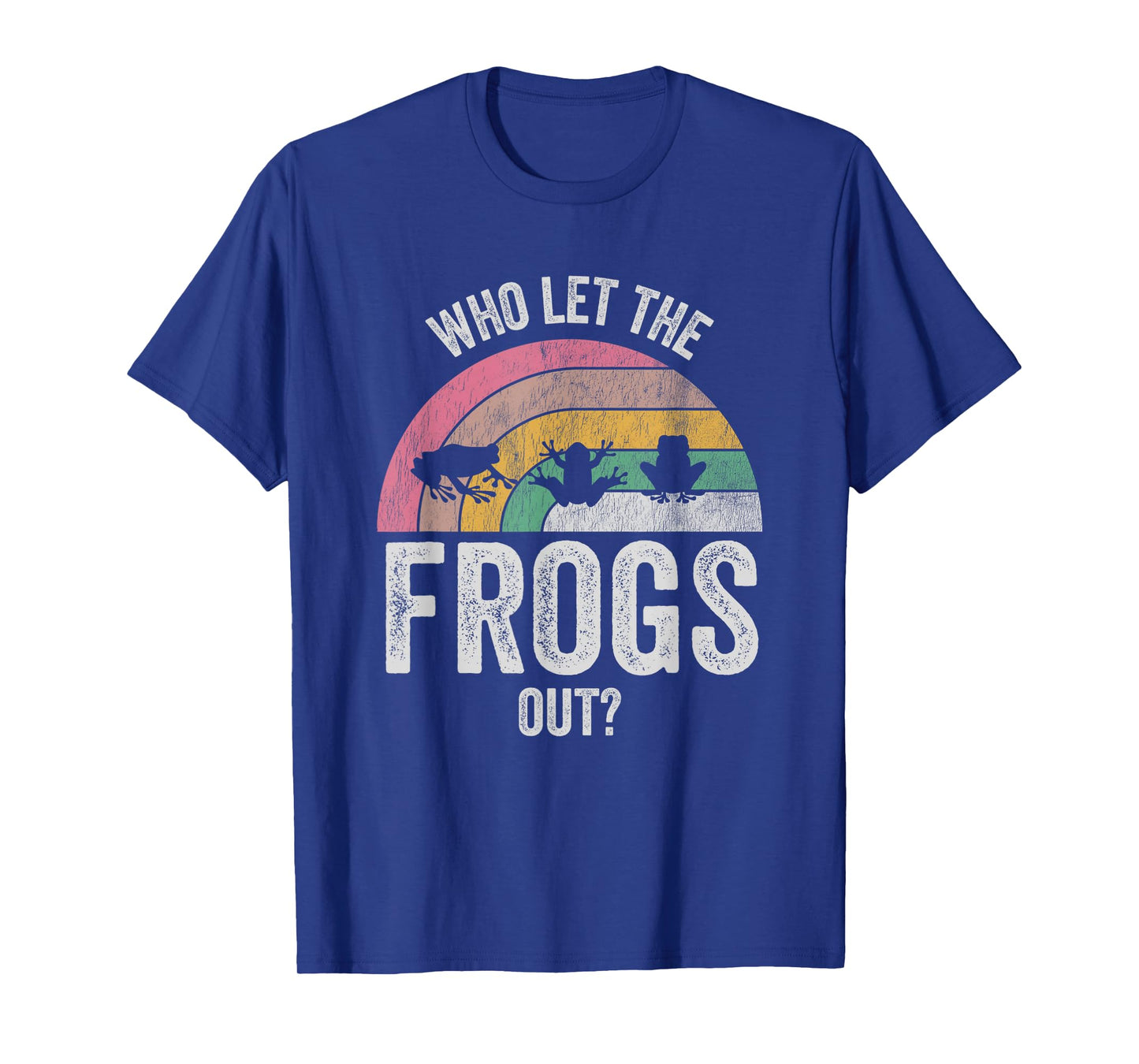Who Let The Frogs Out Rainbow Silhouette T-Shirt