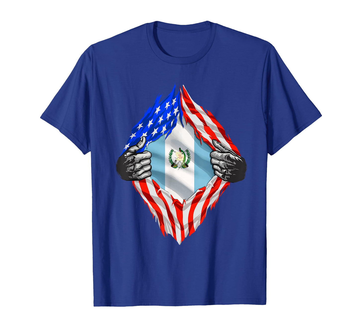 Guatemala Shirt Guatemala USA Flag Guatemalan American Roots T-Shirt