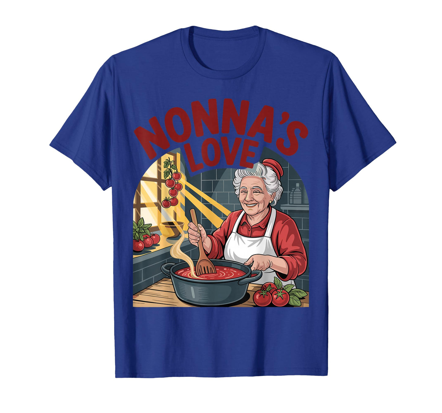Nonna's Love Cooking Design T-Shirt