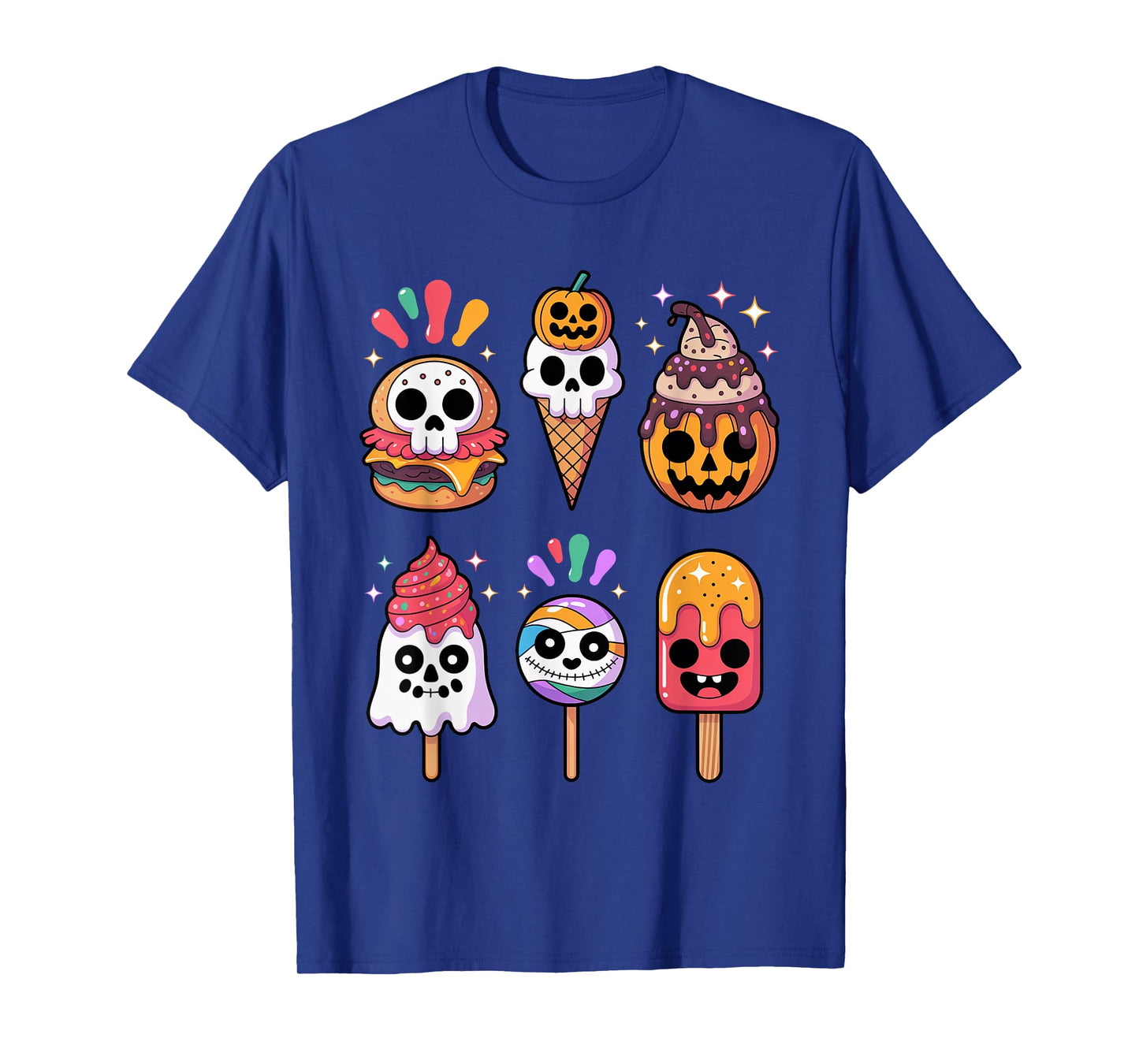 Horror Movies Summer Popsicle Halloween Ice Cream Summerween T-Shirt