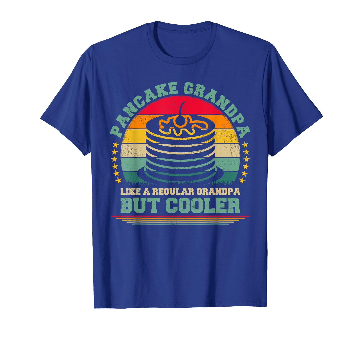 Pancake Lover Funny Vintage Pancake Grandpa Father's Day T-Shirt