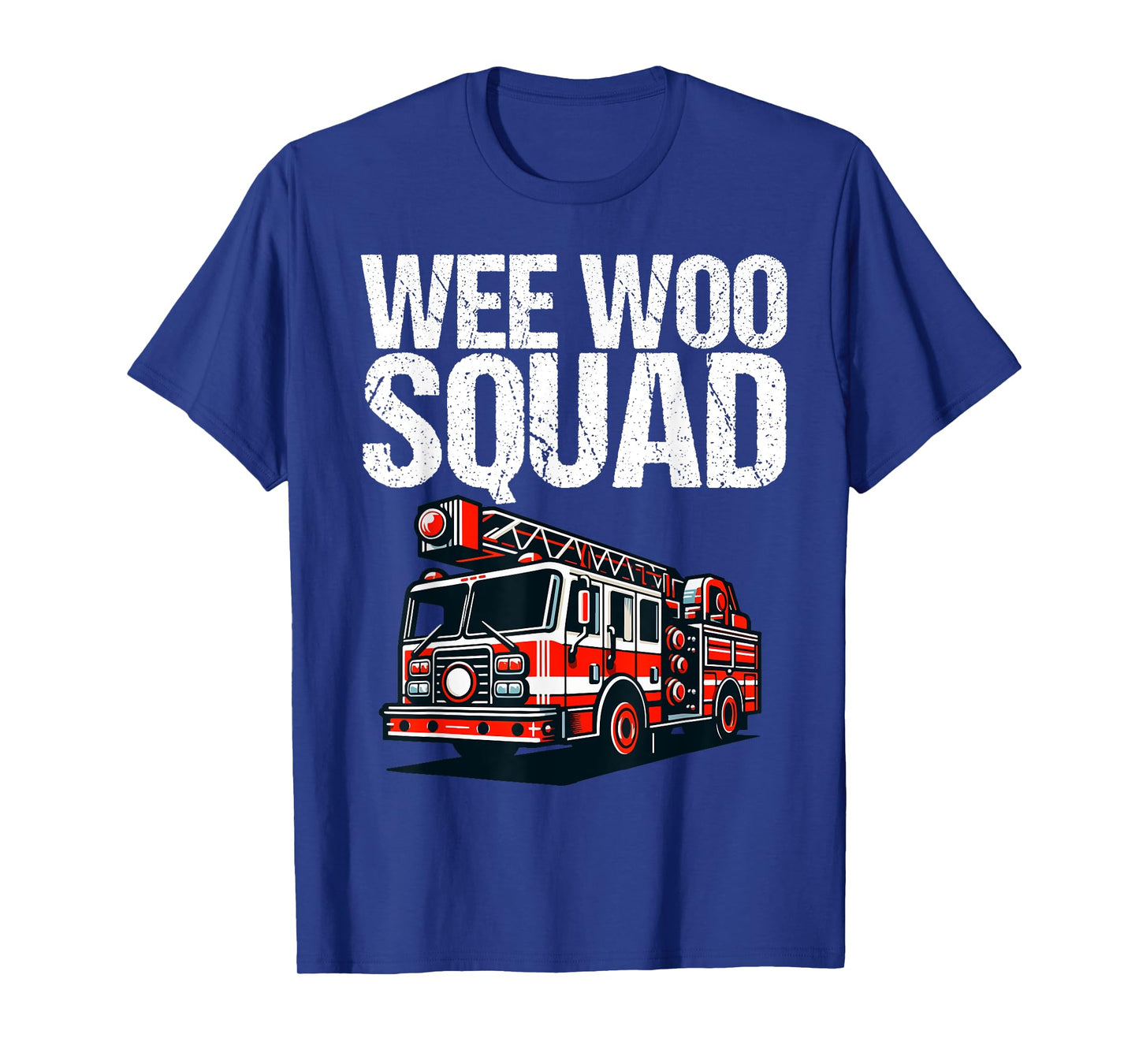 Funny Wee Woo Squad Fire Truck Design for Kids and Adults T-Shirt