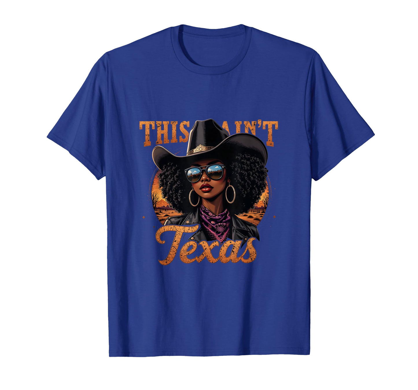 Melanin This Ain’t Texas African American Cowgirl T-Shirt
