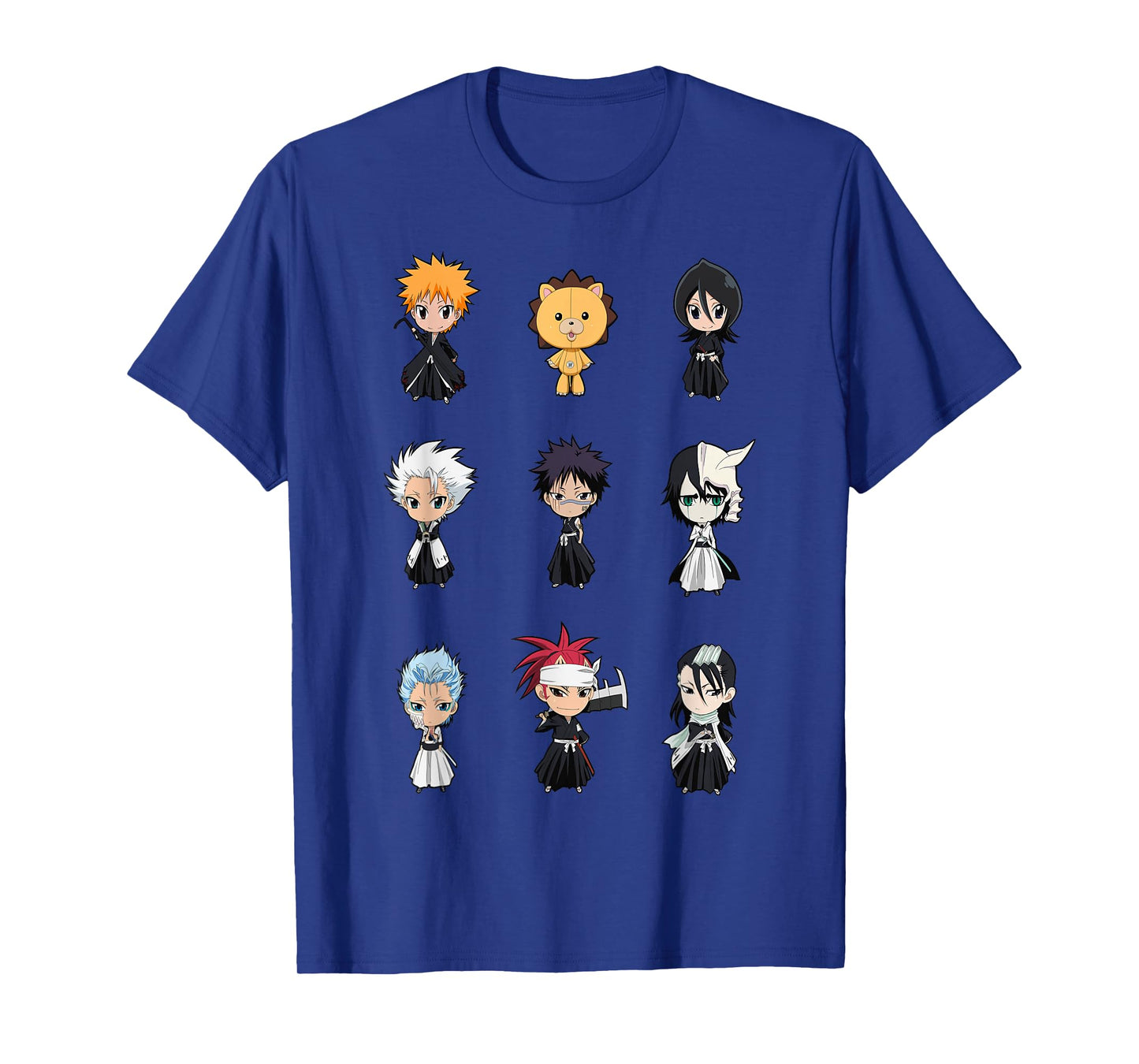 Bleach Cute Chibi Character Grid Anime T-Shirt