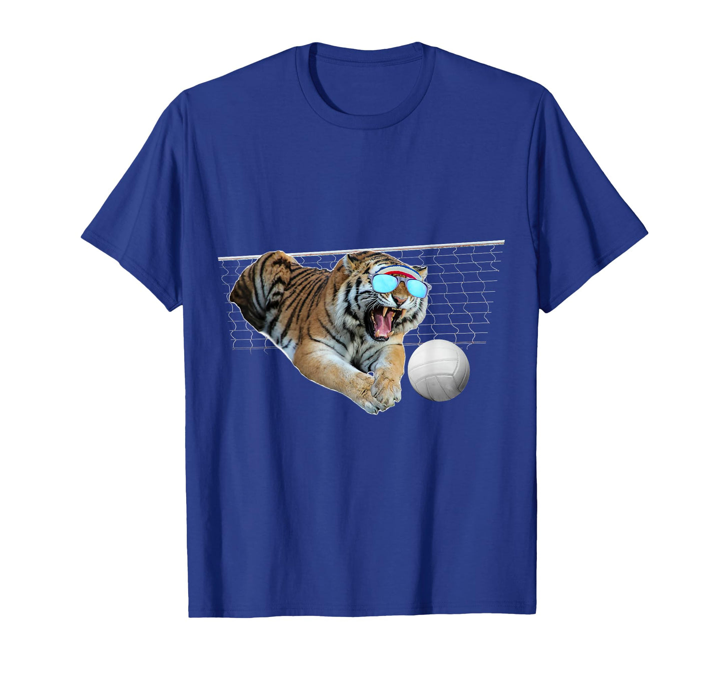 Tiger Tigers Dog Dogs Playing Volleyball, Funny Cute T-Shirt for Men Women Kids