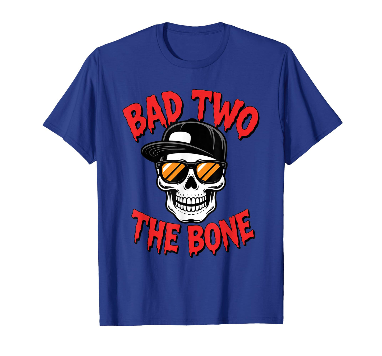 Bad To The Bone Birthday Halloween Skeleton kids Boy Toddler T-Shirt