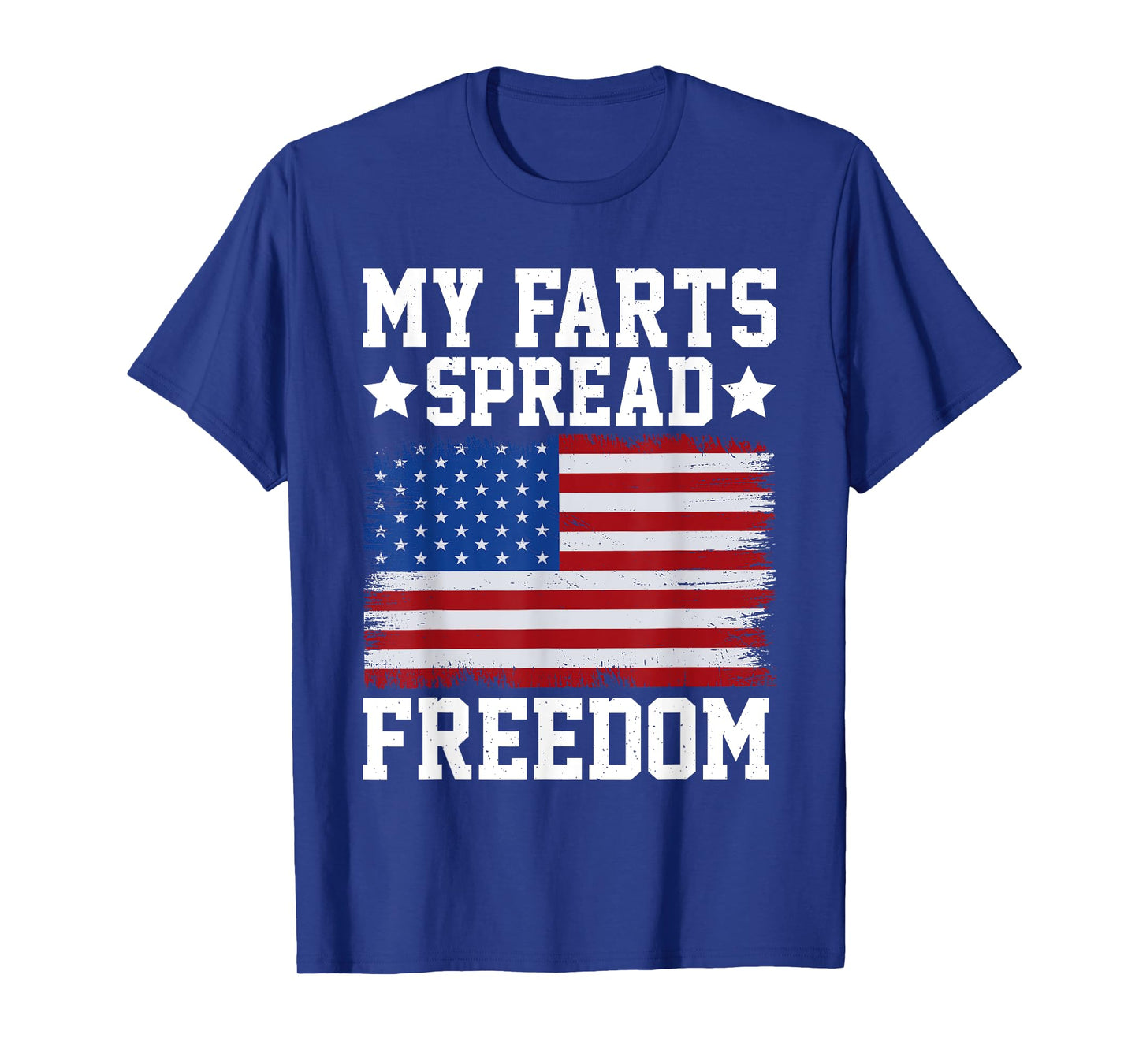 My Farts Spread Freedom Redneck Country Joke USA Flag Humour T-Shirt for Women Kids Men
