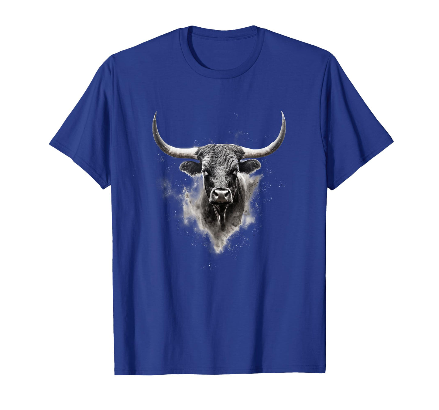 Majestic Bull Head Art: Bold Western Style Statement T-Shirt