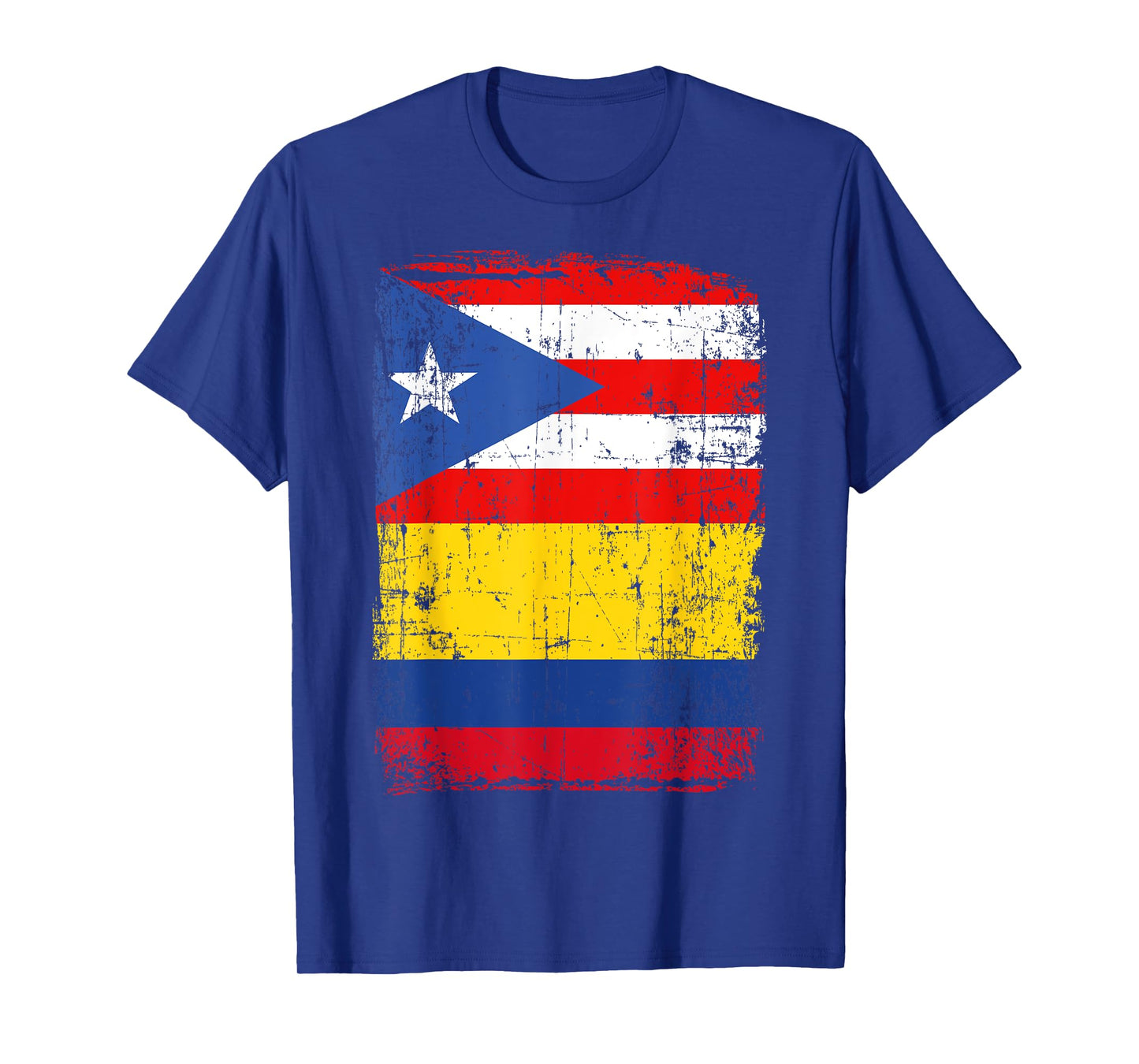Colombian Puerto Rican T-Shirt Flag Vintage Colombia Rico T-Shirt