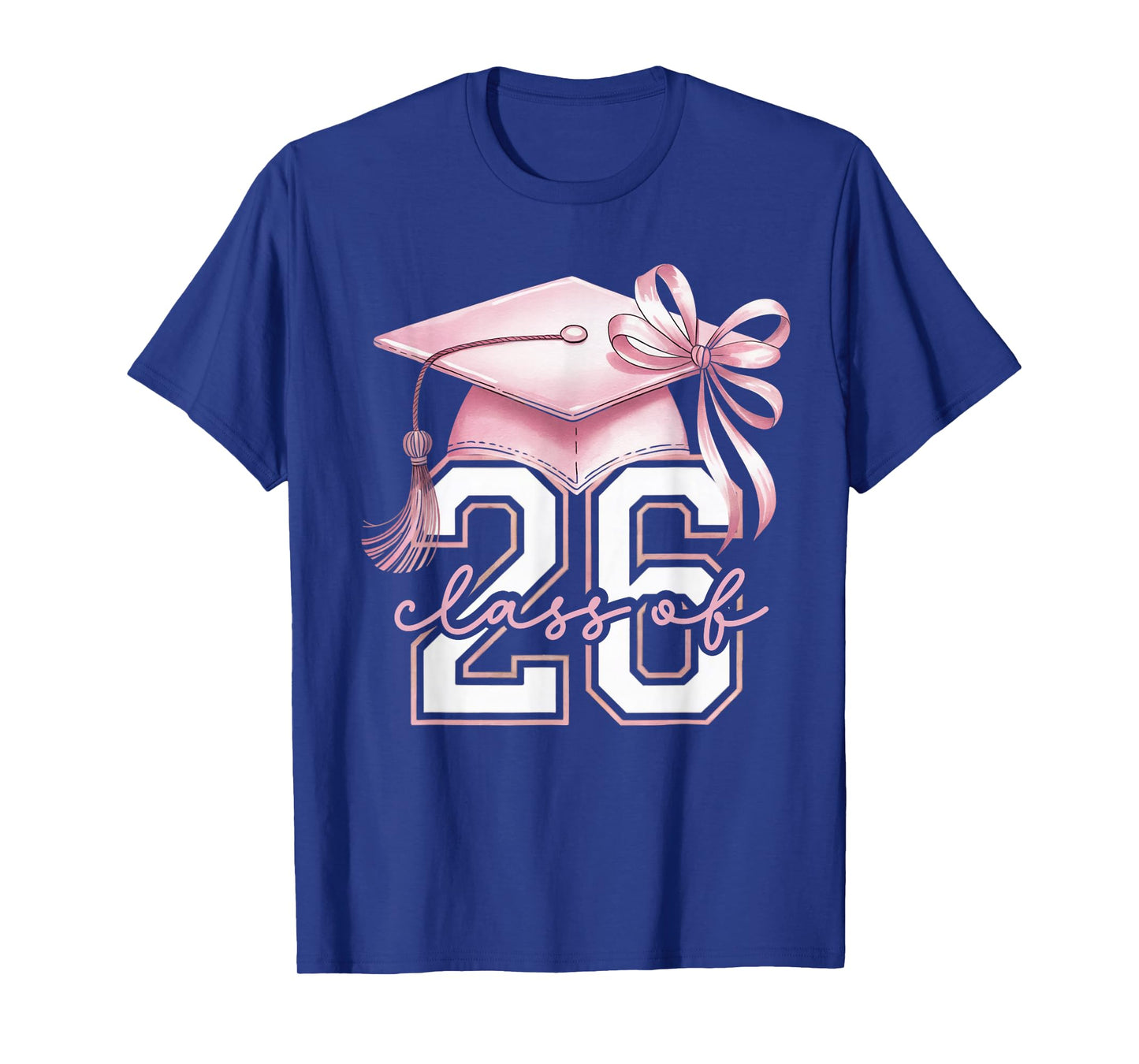 Pink Coquette Bow Senior Class of 2026 Senior Girls T-Shirt