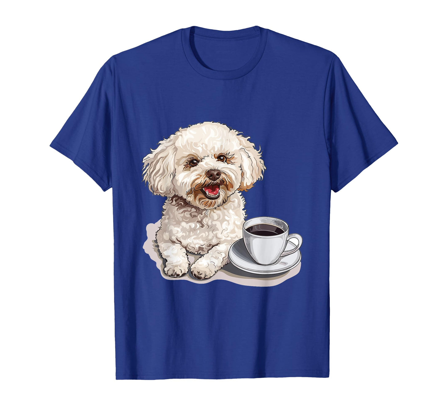 Bichon Frise Coffee Dog Breed Graphic T-Shirt