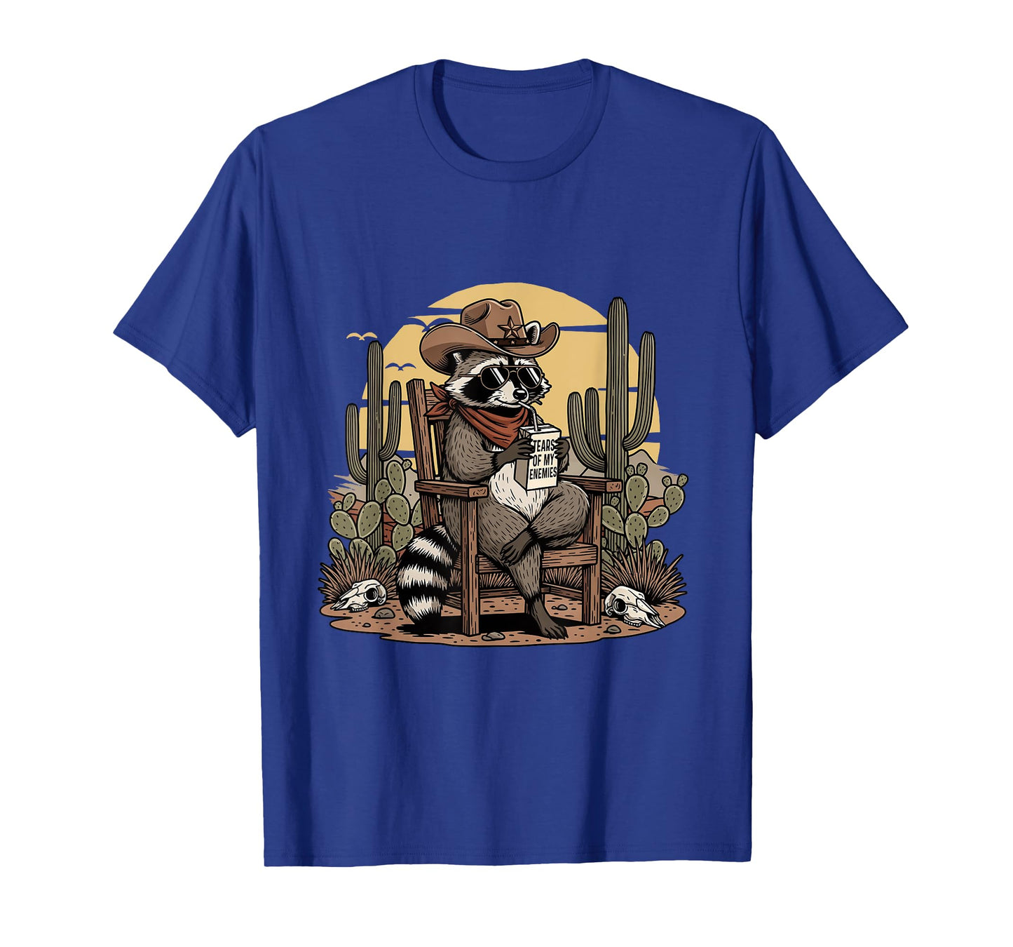 Raccoon Cowboy - Country Western Cowpoke Rancher T-Shirt