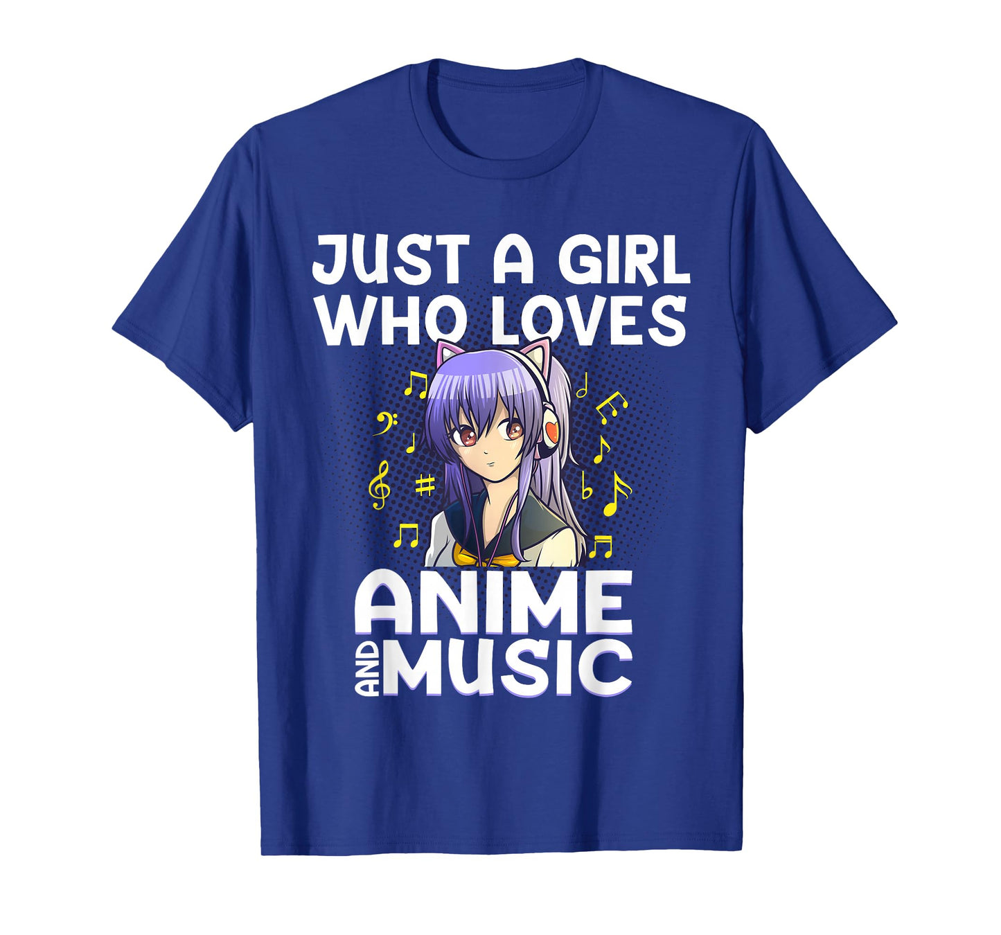 Anime Art for Women Teen Girls Anime Merch Music Anime Lover T-Shirt Small