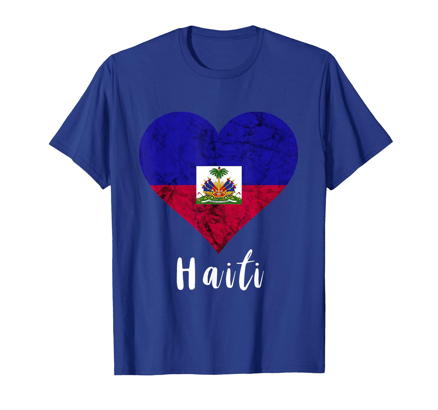 Haitian Root Heart Haiti Haitians Flag Pride T-Shirt