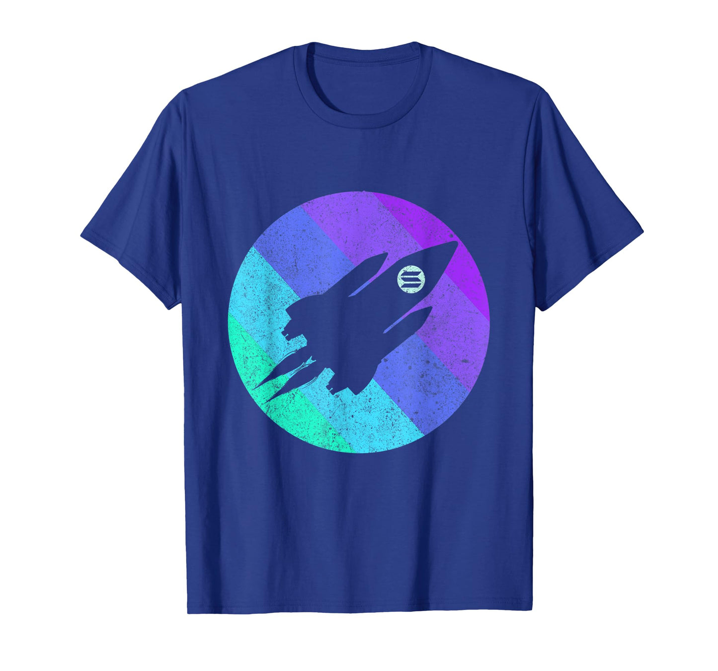 Solana To The Moon SOL Crypto Coin Spaceship | Retro Solana T-Shirt