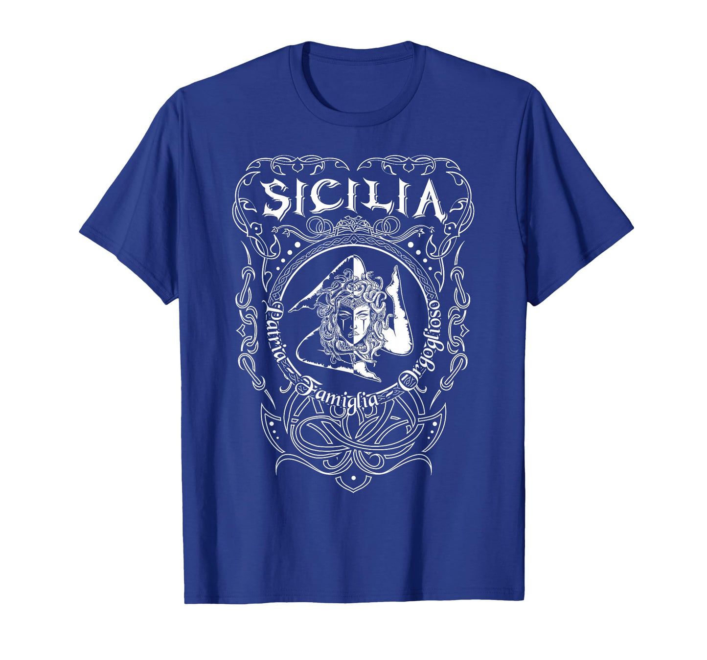 Sicilia Italy Trinacria Heraldry Home Pride Family T-Shirt