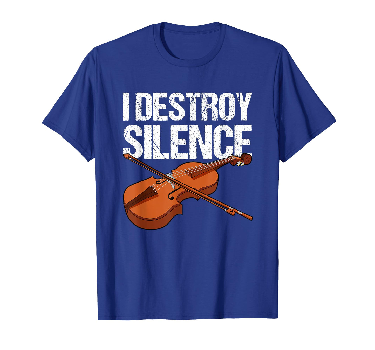 I destroy silence fiddle violin viola orchestra string T-Shirt