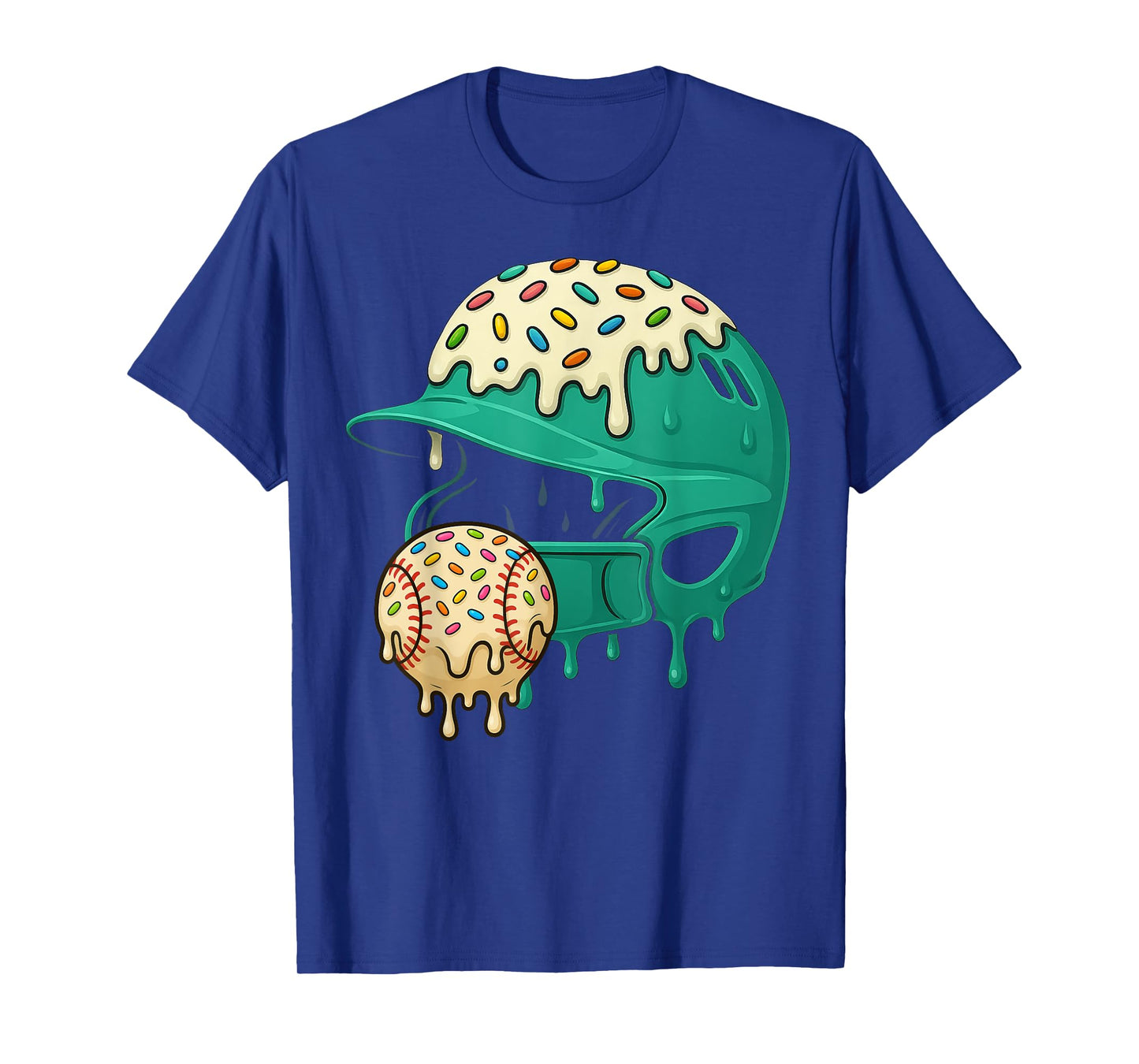 Baseball Drip Team for Boys and Girls Ice Cream Cool T-Shirt